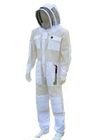 Three Layer Beekeeping Protective Clothing , Bee Sting Proof Clothing With Round Hat