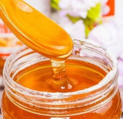 100% Pure Natural Amber Polyflora Honey, High Nutritional Value Raw Wildflower Honey for Daily Dietary Supplement