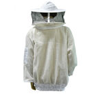Durable Bee Keepers Jacket , Ventilated Bee Jacket With Veil Hood / Zipper