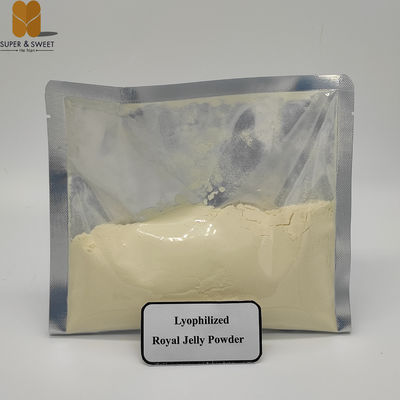 High Potency Lyophilized Royal Jelly Powder 100% Pure 10HDA Rich Factory Wholesale Bulk for Daily Dietary Use