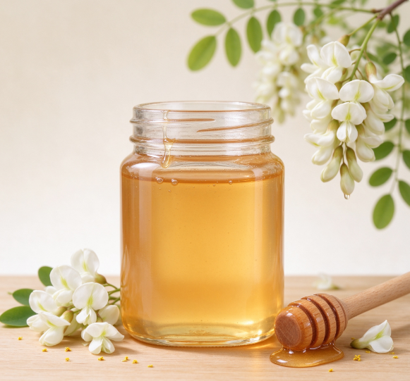 100% Pure Natural Raw Acacia Honey Premium Fresh Comb Honey  No Additives Bulk Wholesale Food Grade