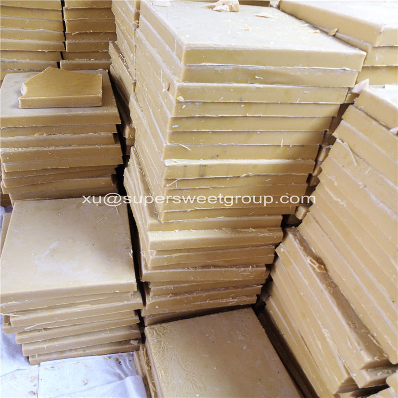 Pure Yellow Beeswax Slabs Food Grade For For Bee Comb Foundation